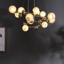 Loft Industry Modern - Space Gold Double Chandelier